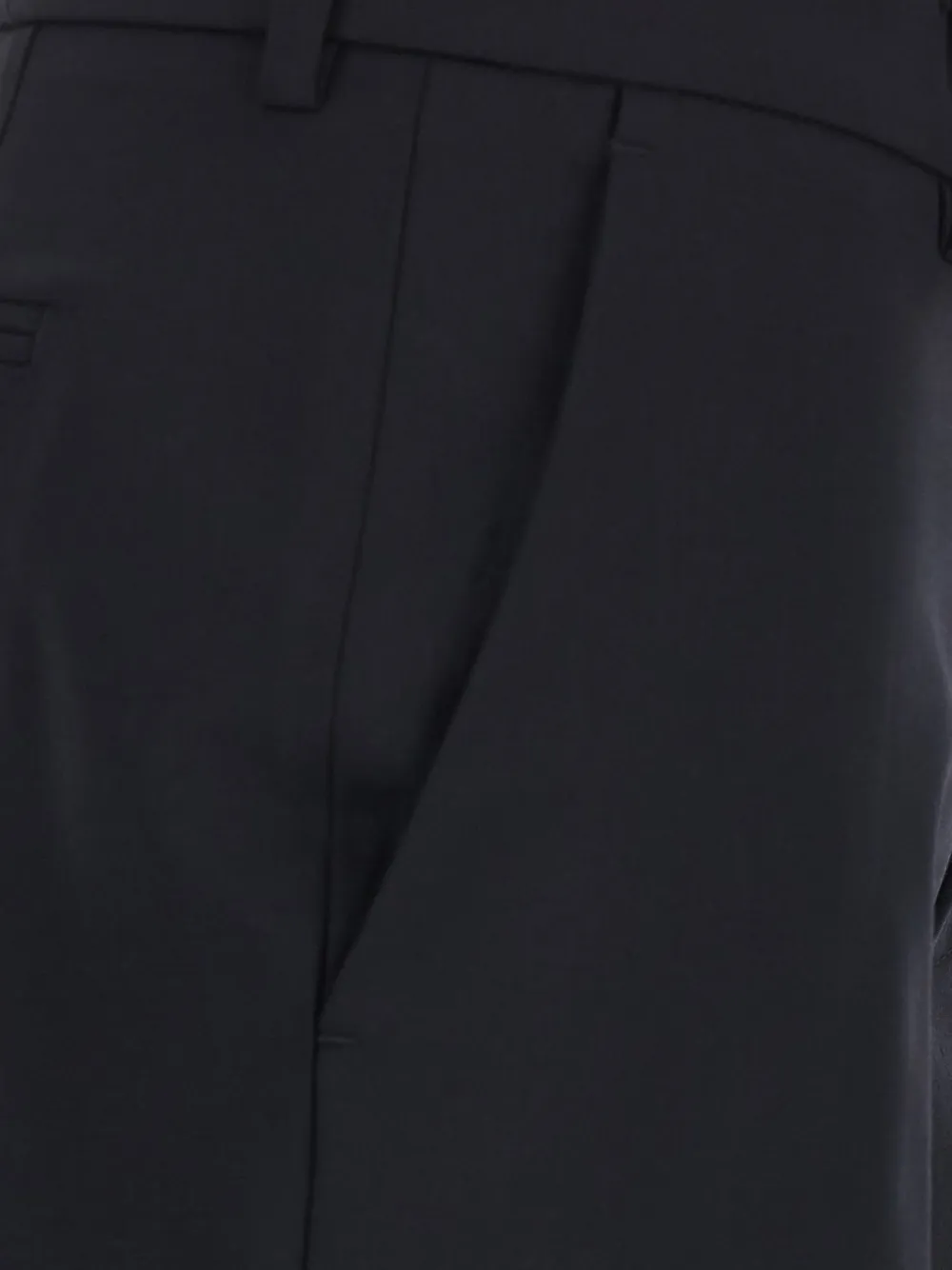 PT Torino London broek met geperste plooien en split Zwart