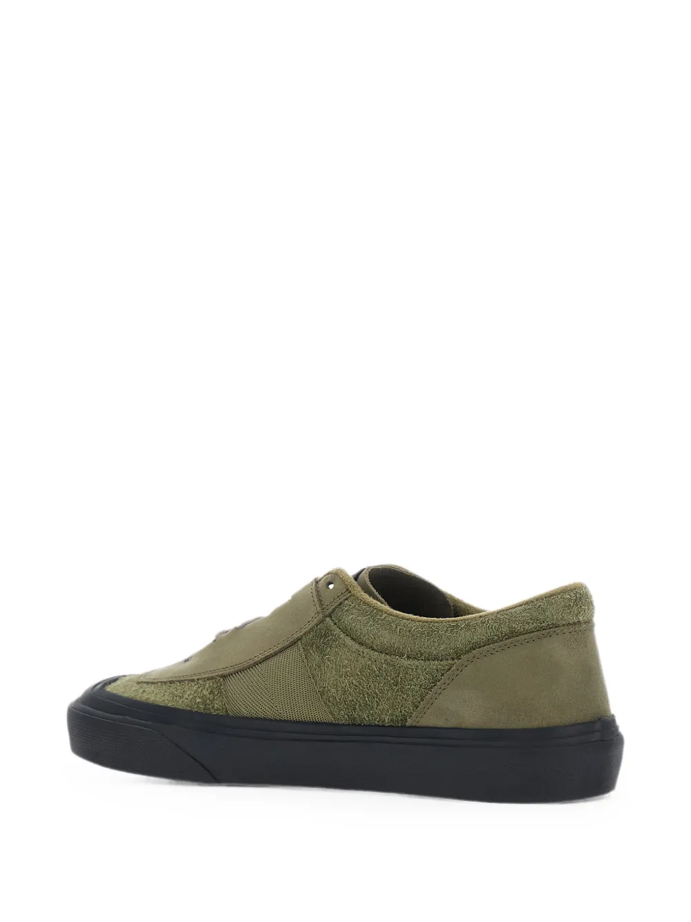 Stone Island logo-patch panelled sneakers Groen