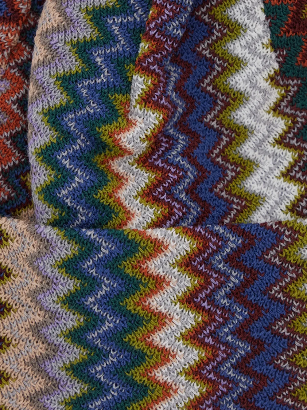 Missoni Zigzag-knit Beanie Hat in Brown, view 3