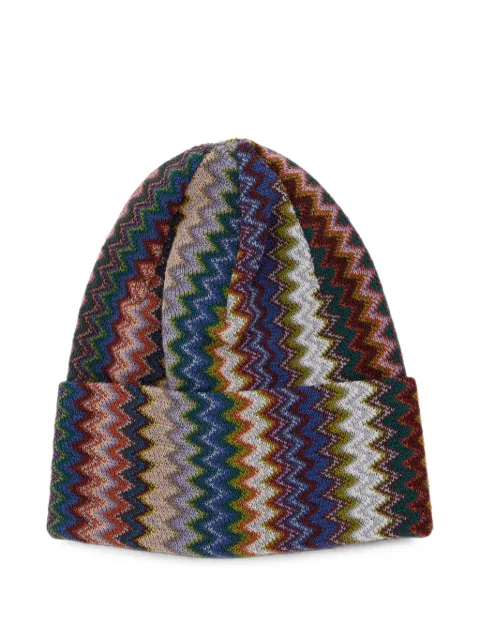 Missoni zigzag-knit beanie hat