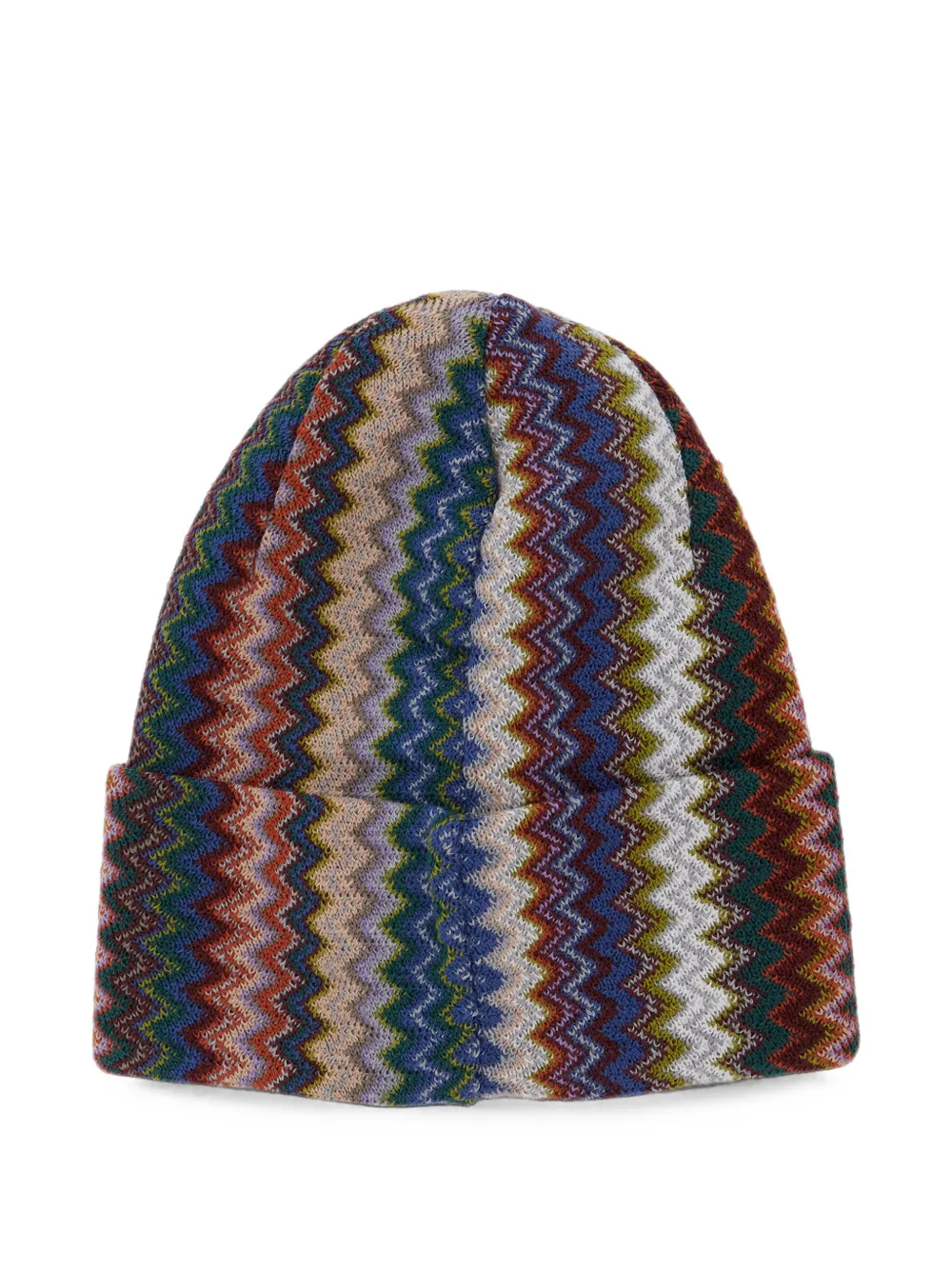 Missoni Zigzag-knit Beanie Hat in Brown, view 2