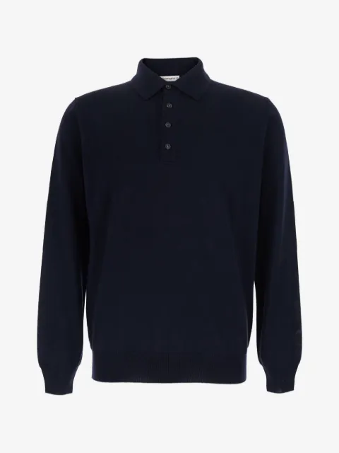 Kangra button-fastening polo shirt