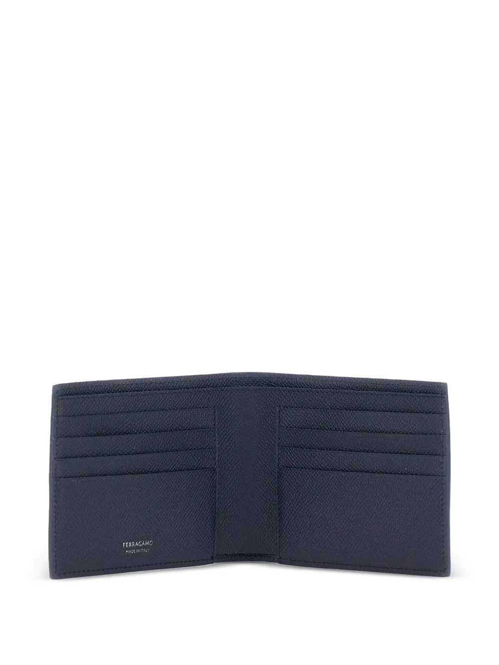 Ferragamo Gancini portemonnee van bewerkt leer Blauw