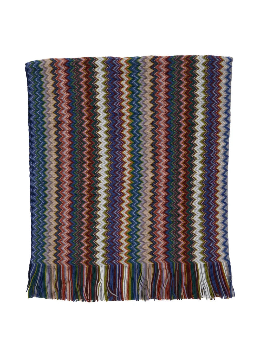 Missoni zig-zag fringed scarf - Toni neutri