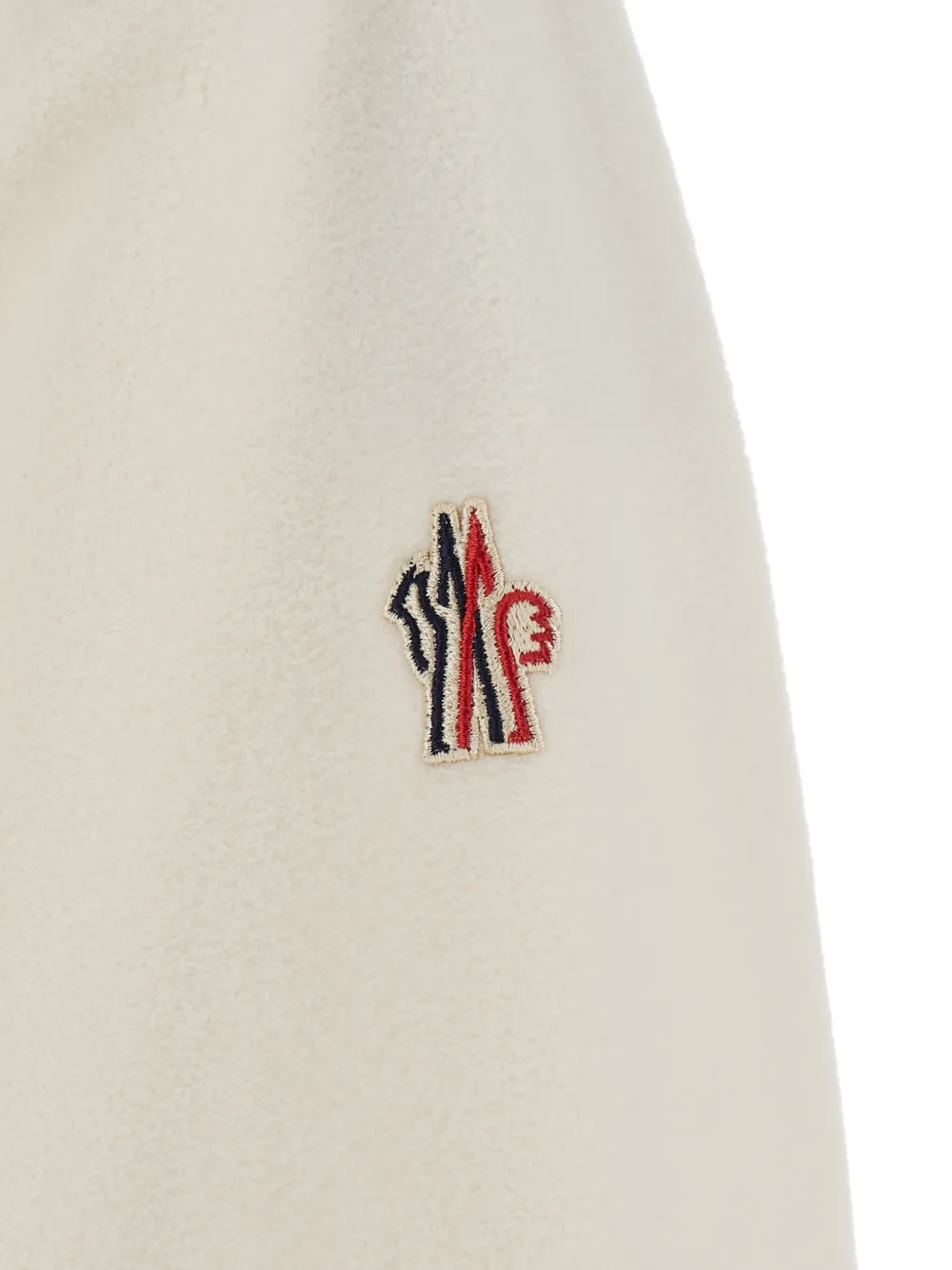 Moncler Grenoble Polartec panelled logo-patch jacket Beige