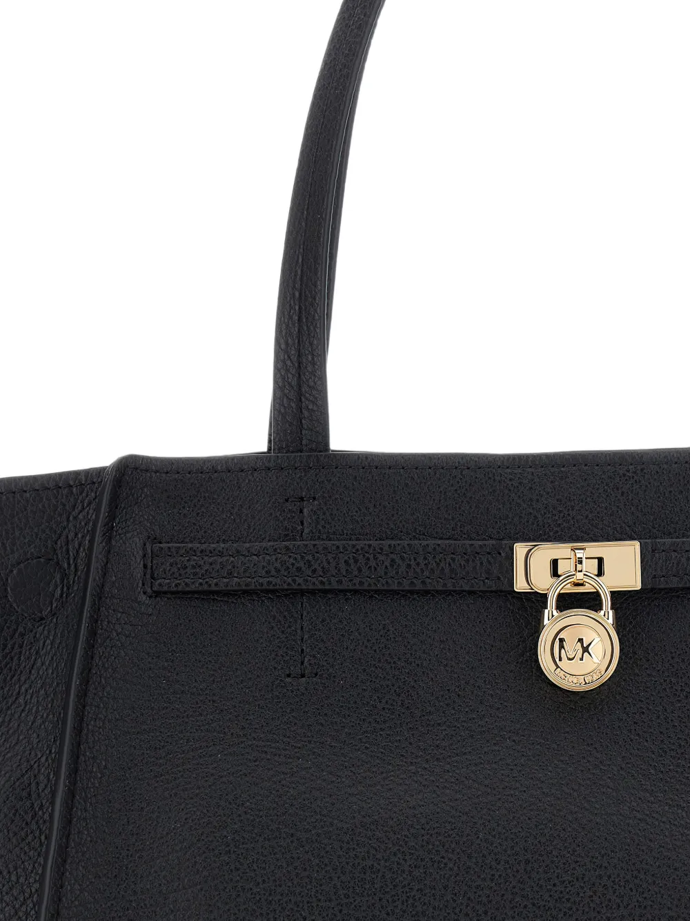Michael Kors Grote Hamilton Moderne leren shopper Zwart