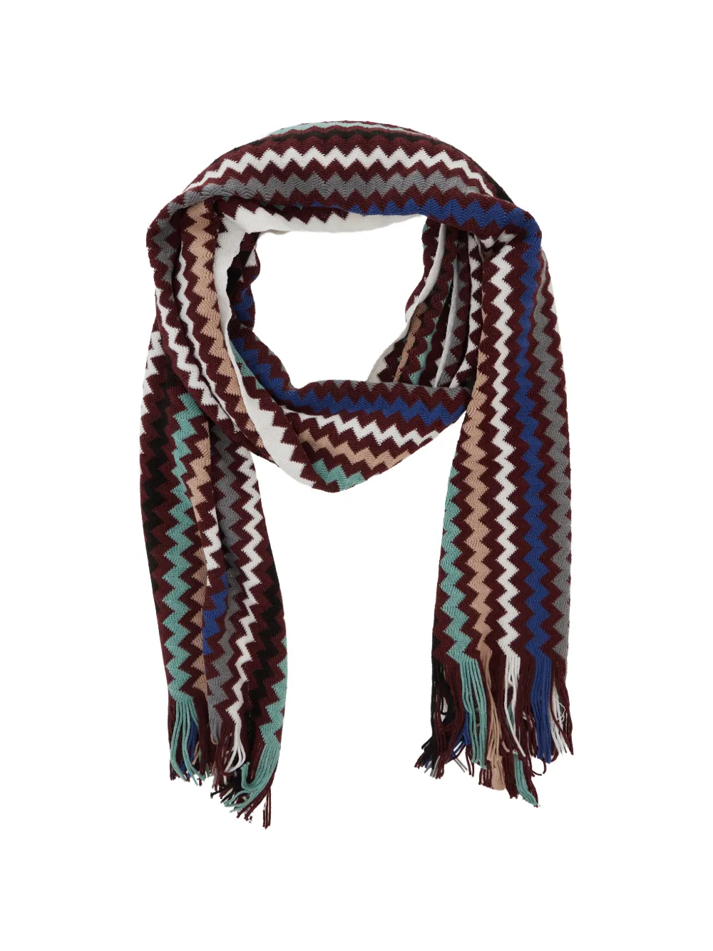 Missoni Sjaal met franje Rood