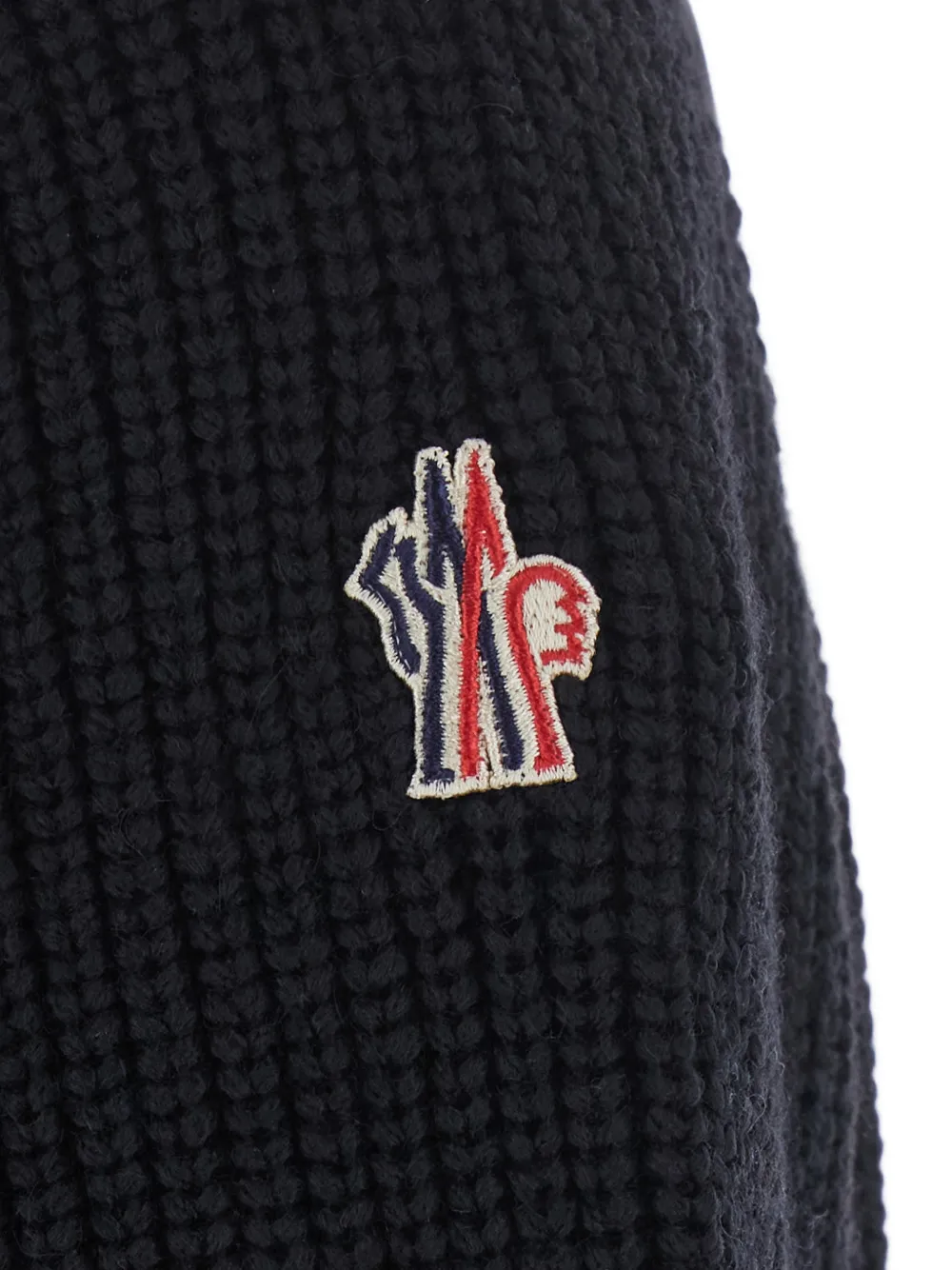 Moncler Grenoble quilted knit-panel jacket Zwart