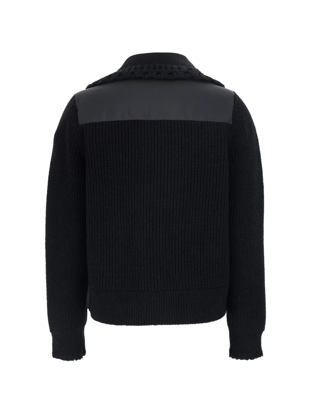 Moncler Grenoble quilted knit-panel jacket Zwart