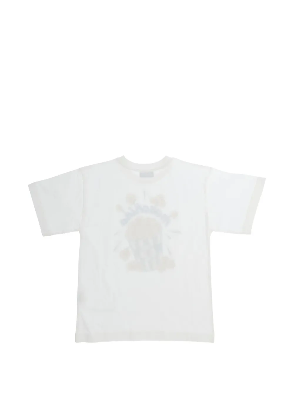 Moschino Kids T-shirt met popcorn-print Wit