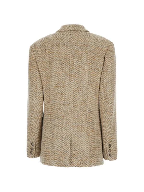 MARANT ÉTOILE Parly ヘリンボーン シングルジャケット | ニュートラル 