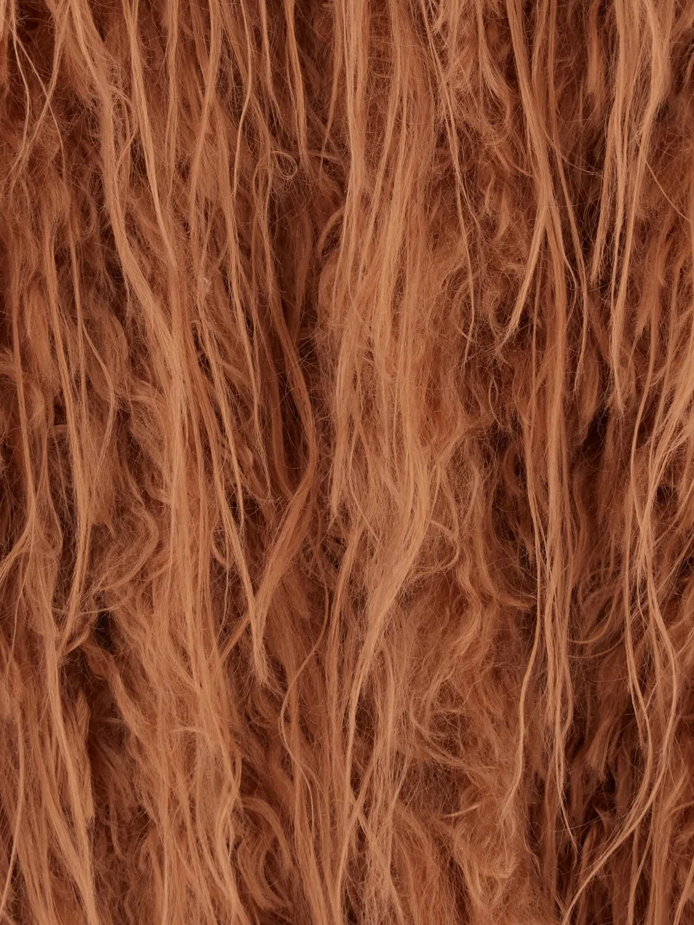 Forte Jas van imitatiebont met textuur Bruin