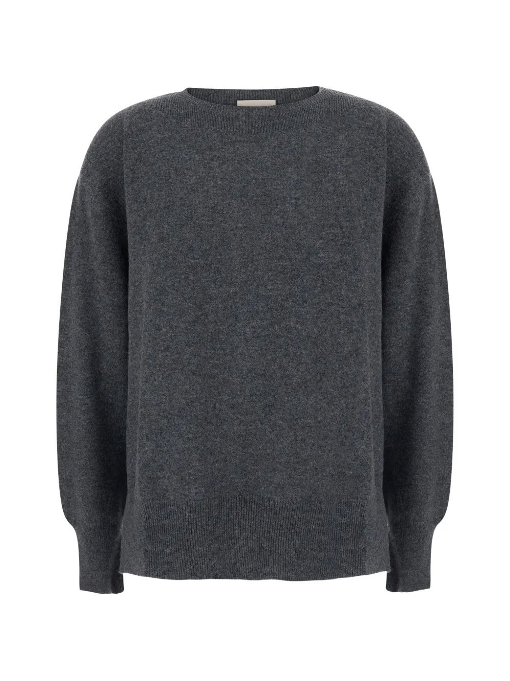 Semicouture Candy crew-neck ribbed-trim sweater - Grau