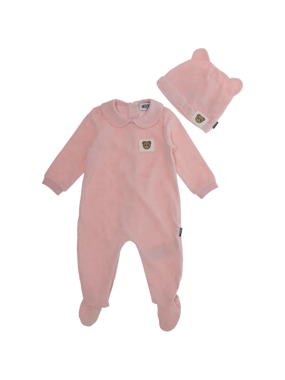 Moschino Kids ensemble grenouillère Teddy Bear - Rose