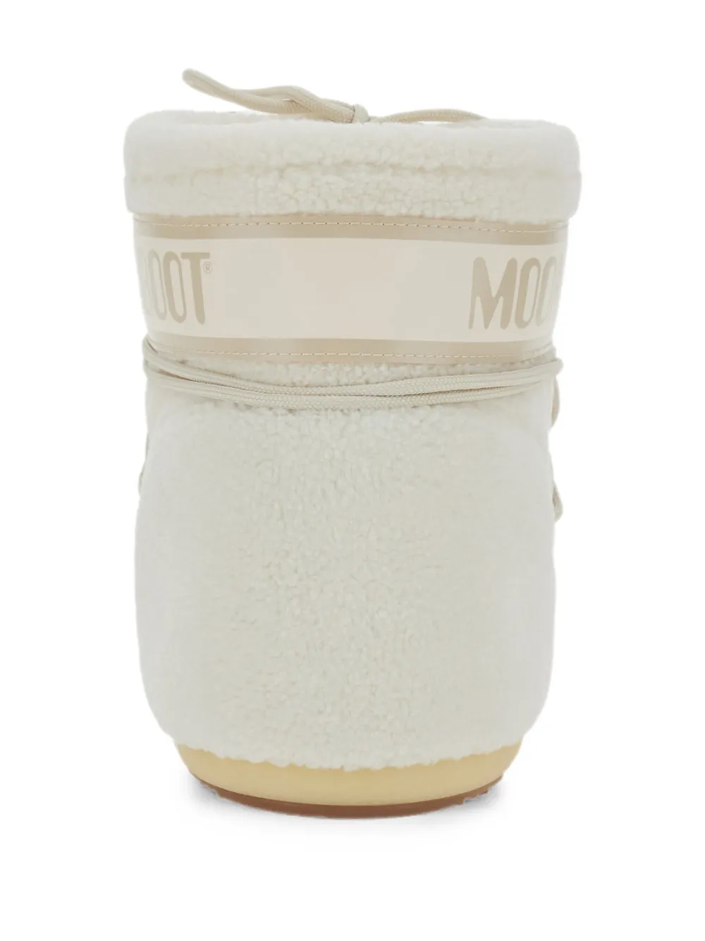 Moon Boot Icon Low shearling-effect boots Beige