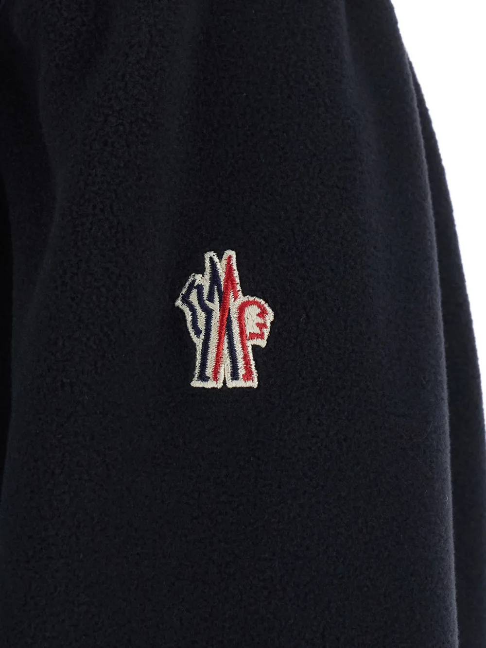Moncler Grenoble Polartec hooded jacket Zwart