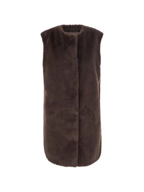 Herno faux-fur sleeveless coat
