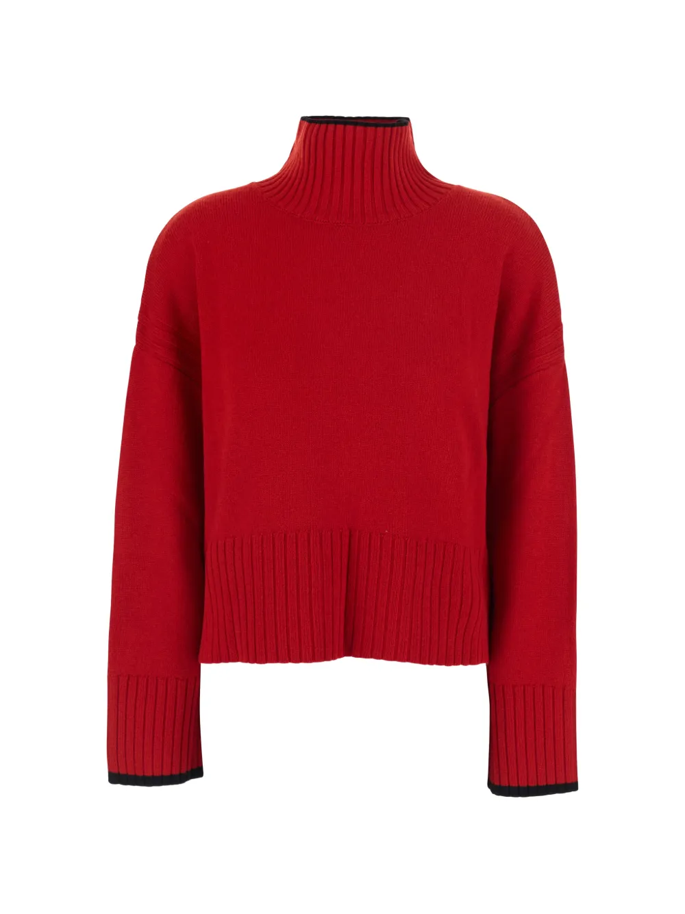 PINKO Geribbelde coltrui Rood