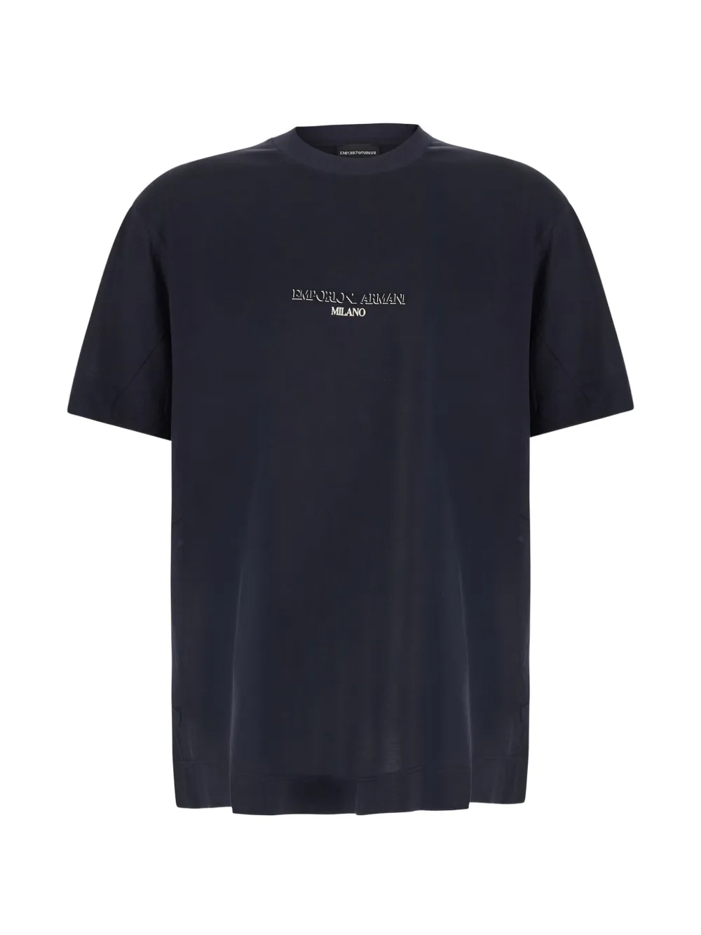 Emporio Armani logo-print T-shirt - Blu