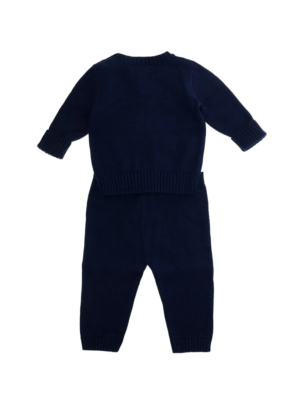 POLO RALPH LAUREN KIDS Polo Bear knitted trousers set (set of two) Blauw