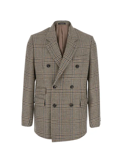 Emporio Armani blazer con motivo de cuadros príncipe de Gales