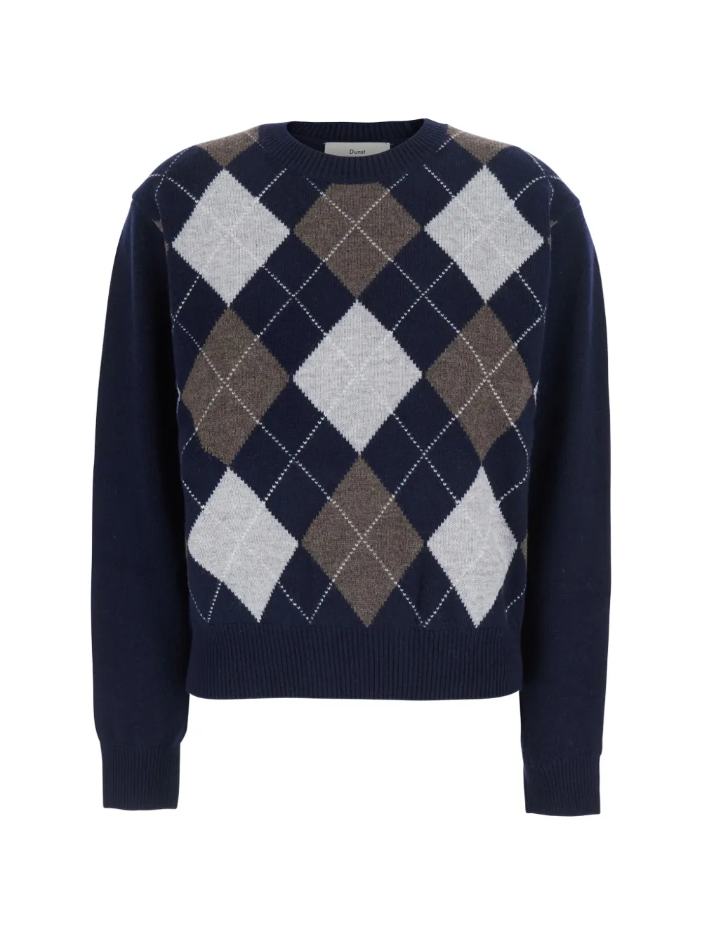 DUNST argyle wool sweater