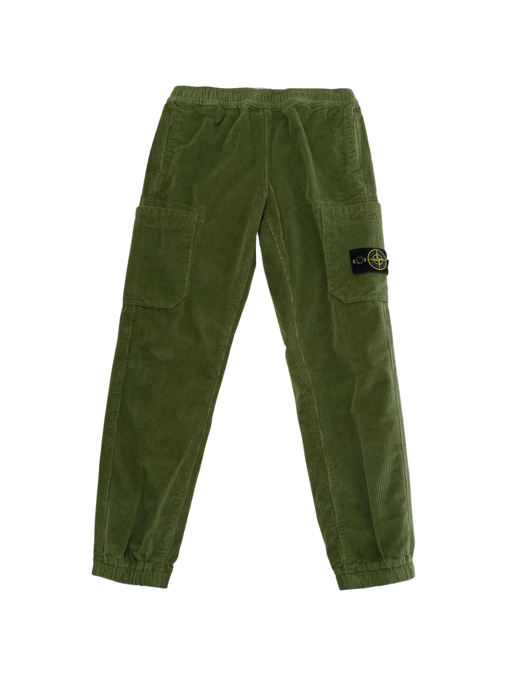 Stone Island Junior logo-patch cargo pants - Verde