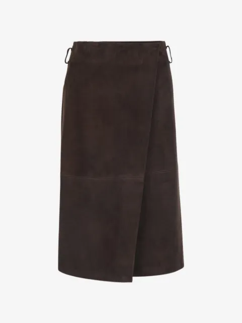 Semicouture wrap-style belt-loop skirt
