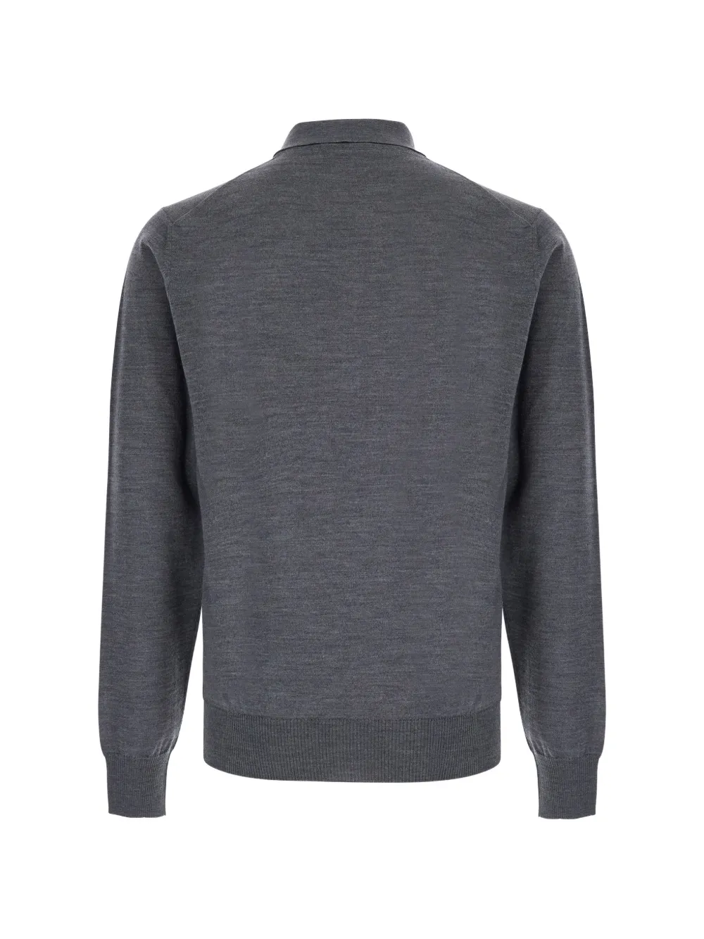 Emporio Armani Poloshirt van scheerwol Grijs