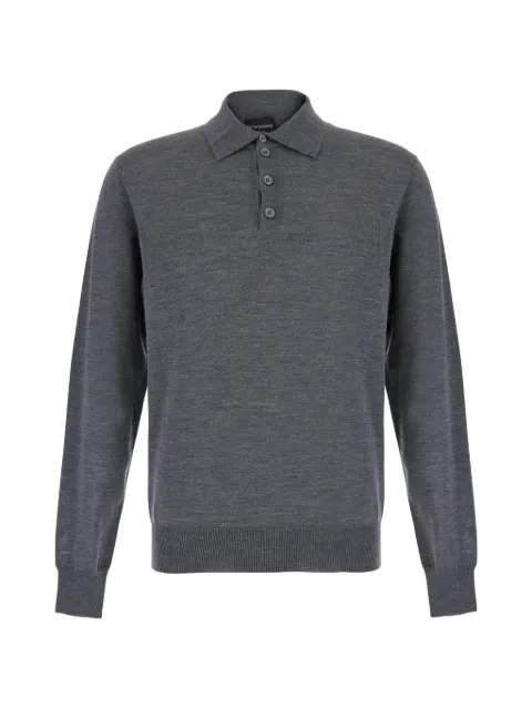 Emporio Armani playera tipo polo de lana virgen