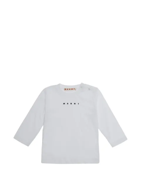 Marni Kids T-shirt a maniche lunghe con logo