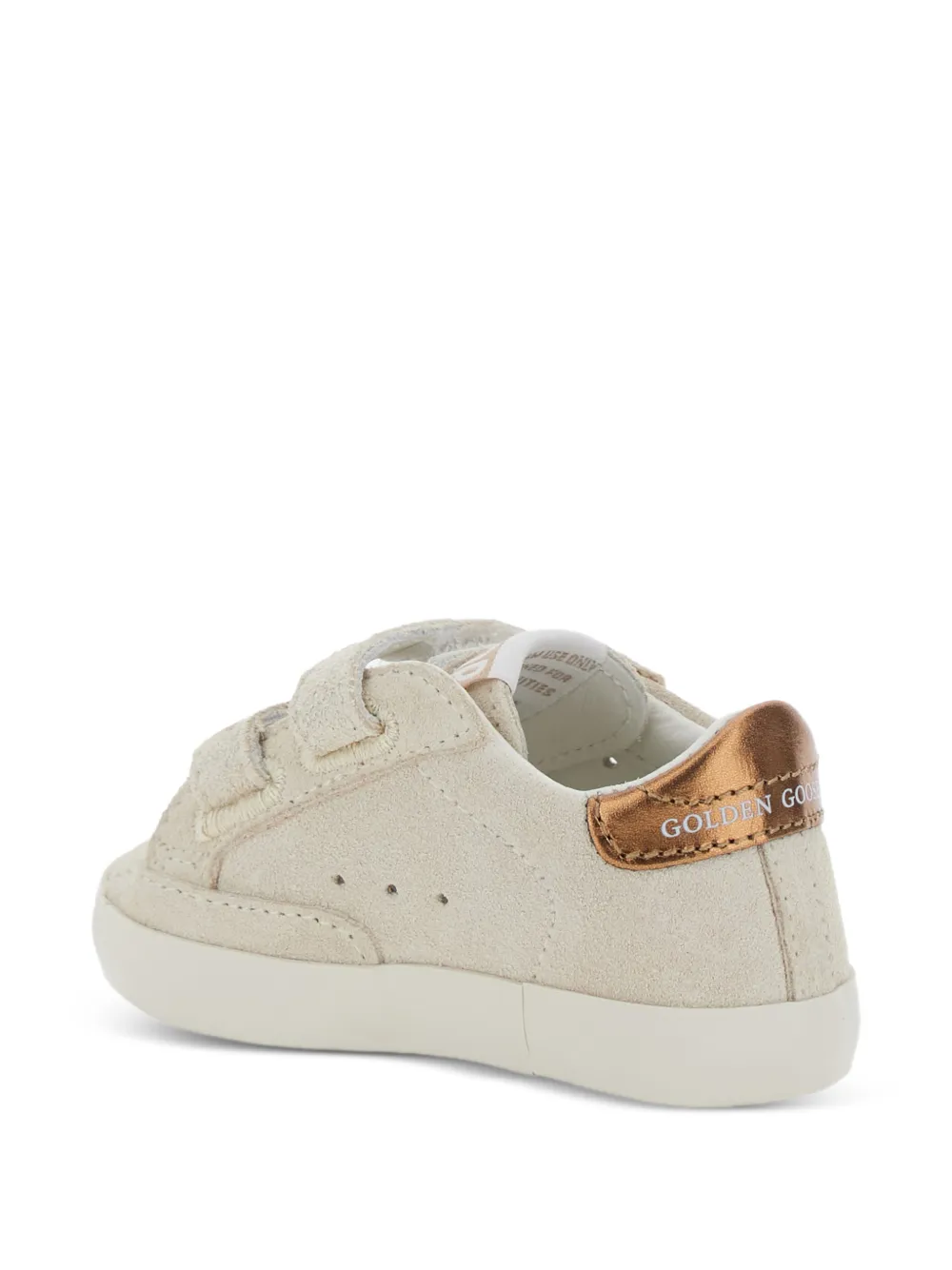 Golden Goose Kids Old School touch-strap sneakers Beige