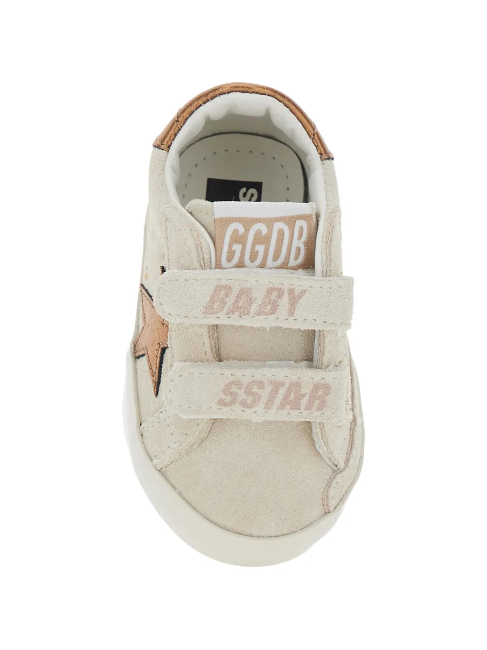 Golden Goose Kids Old School touch-strap sneakers Beige