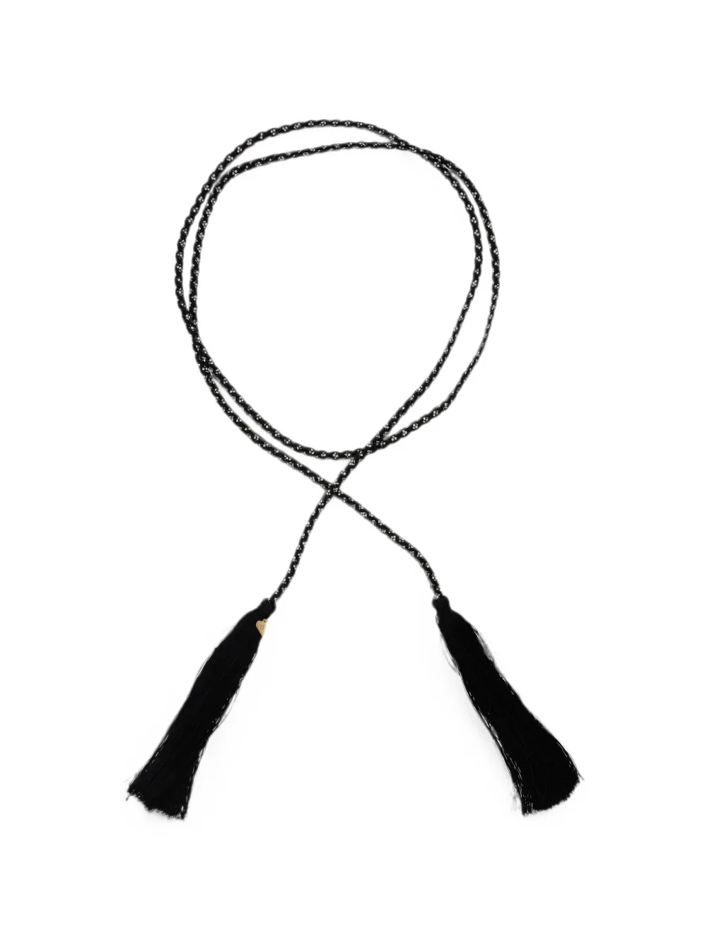 Forte Forte tassel-detail braided belt - Nero