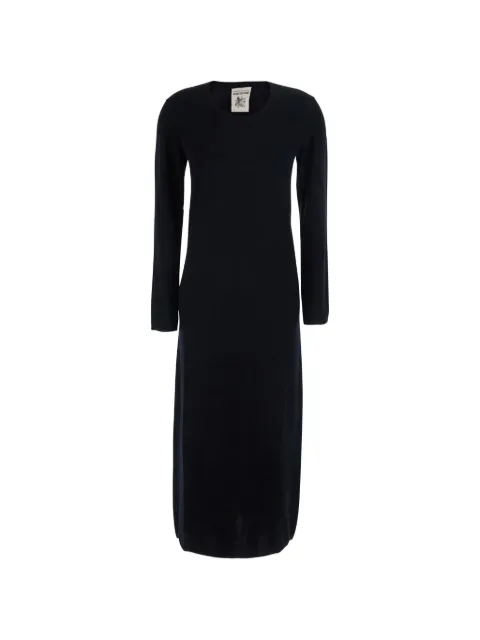 Semicouture robe mi-longue Brenda en maille fine à manches longues