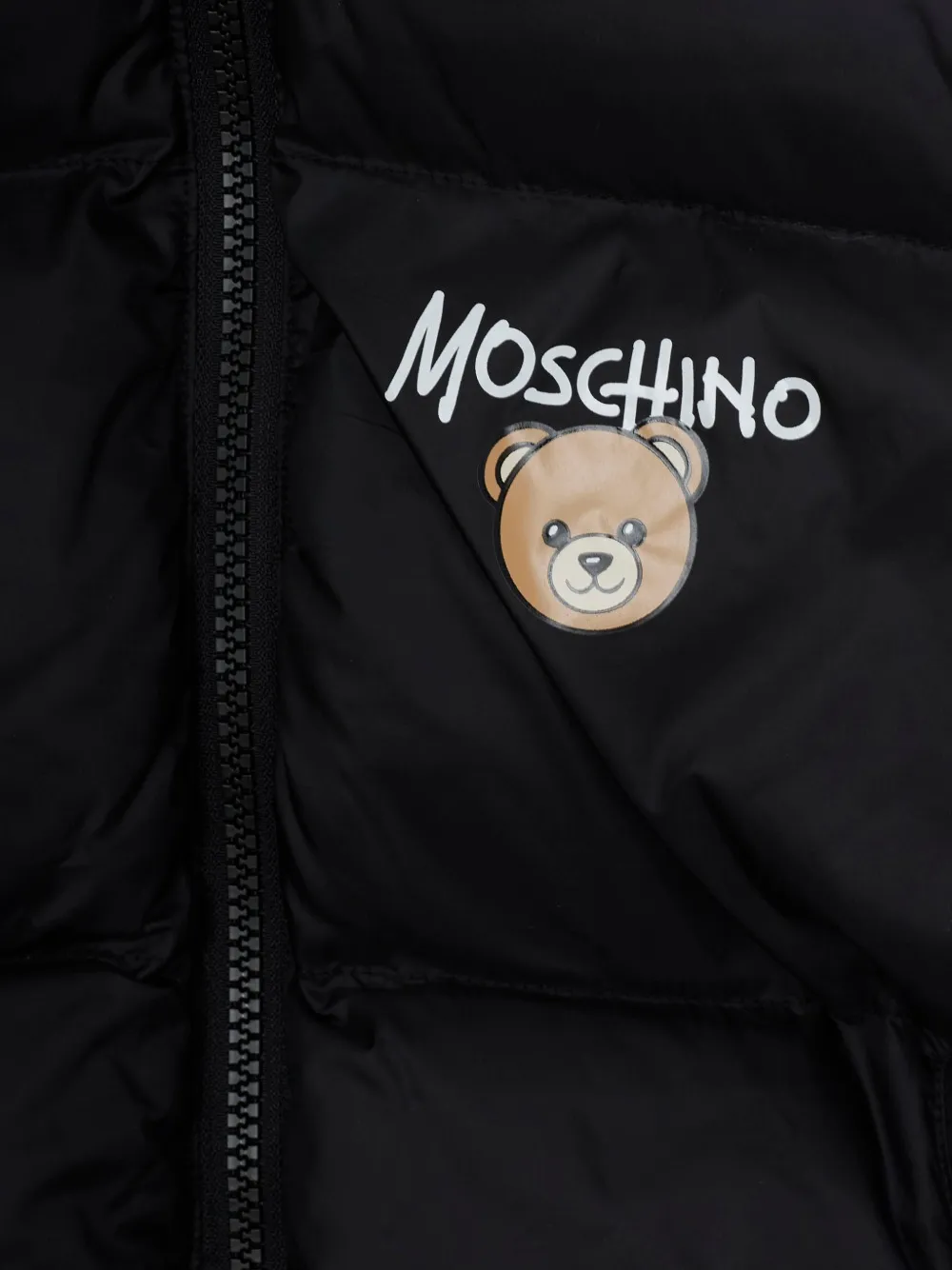 Moschino Kids Teddy Bear pufferjack Zwart