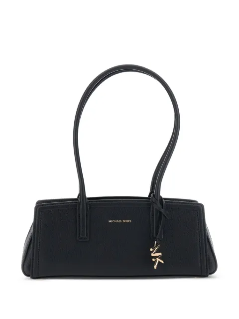 Michael Kors logo-pendant leather tote bag