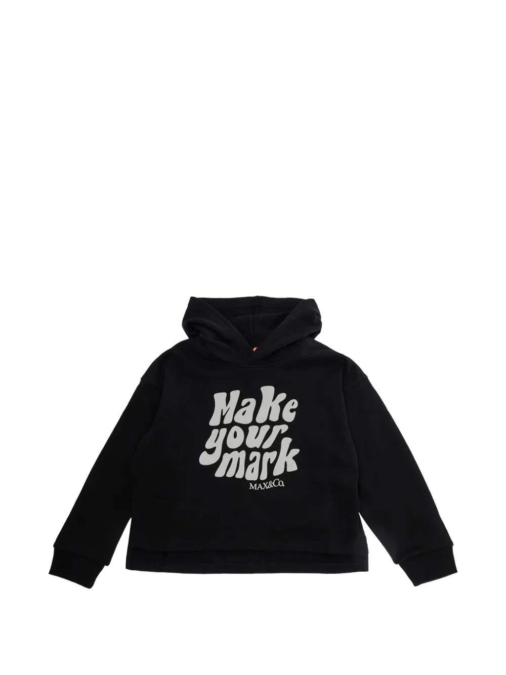 MAX&Co. Kids slogan-print hoodie - Noir MAX&Co. Kids slogan-print hoodie - Noir