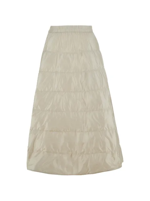 Moncler quilted logo-patch maxi skirt