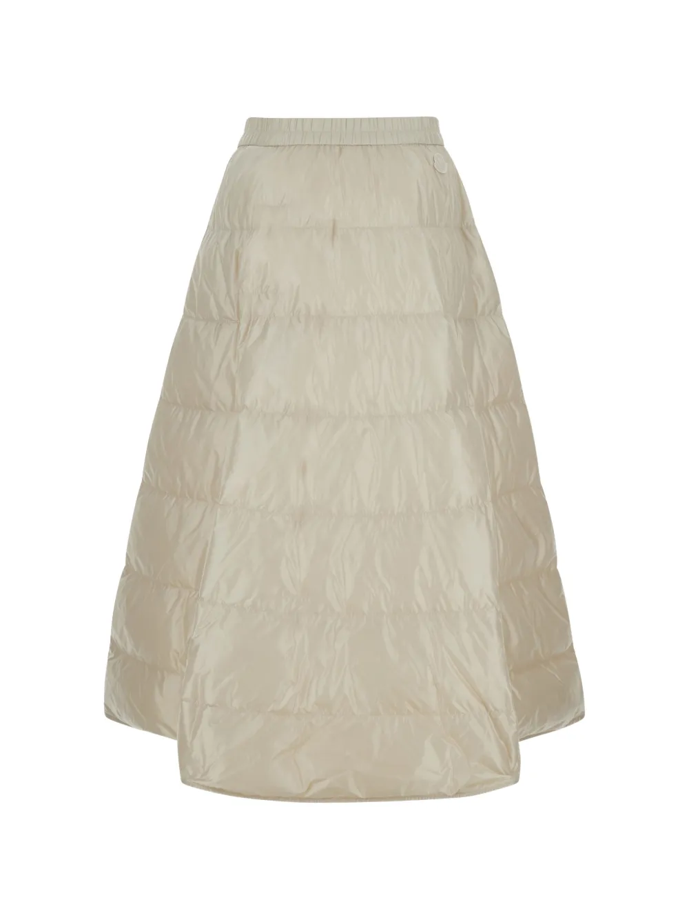 Moncler quilted logo-patch maxi skirt Beige