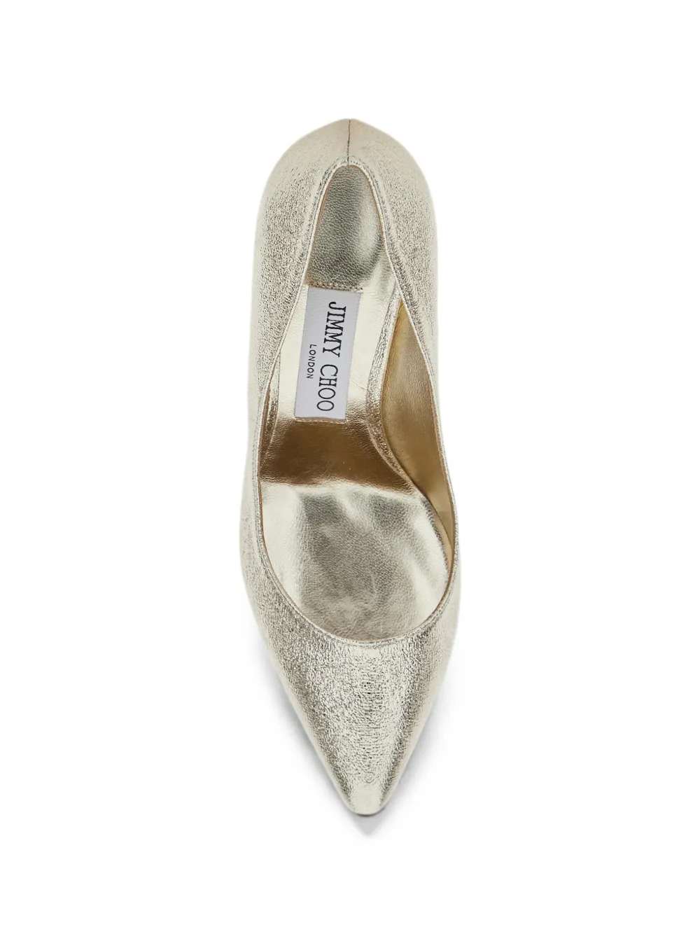 Jimmy Choo Romy 85 metallic-effect pumps Zilver