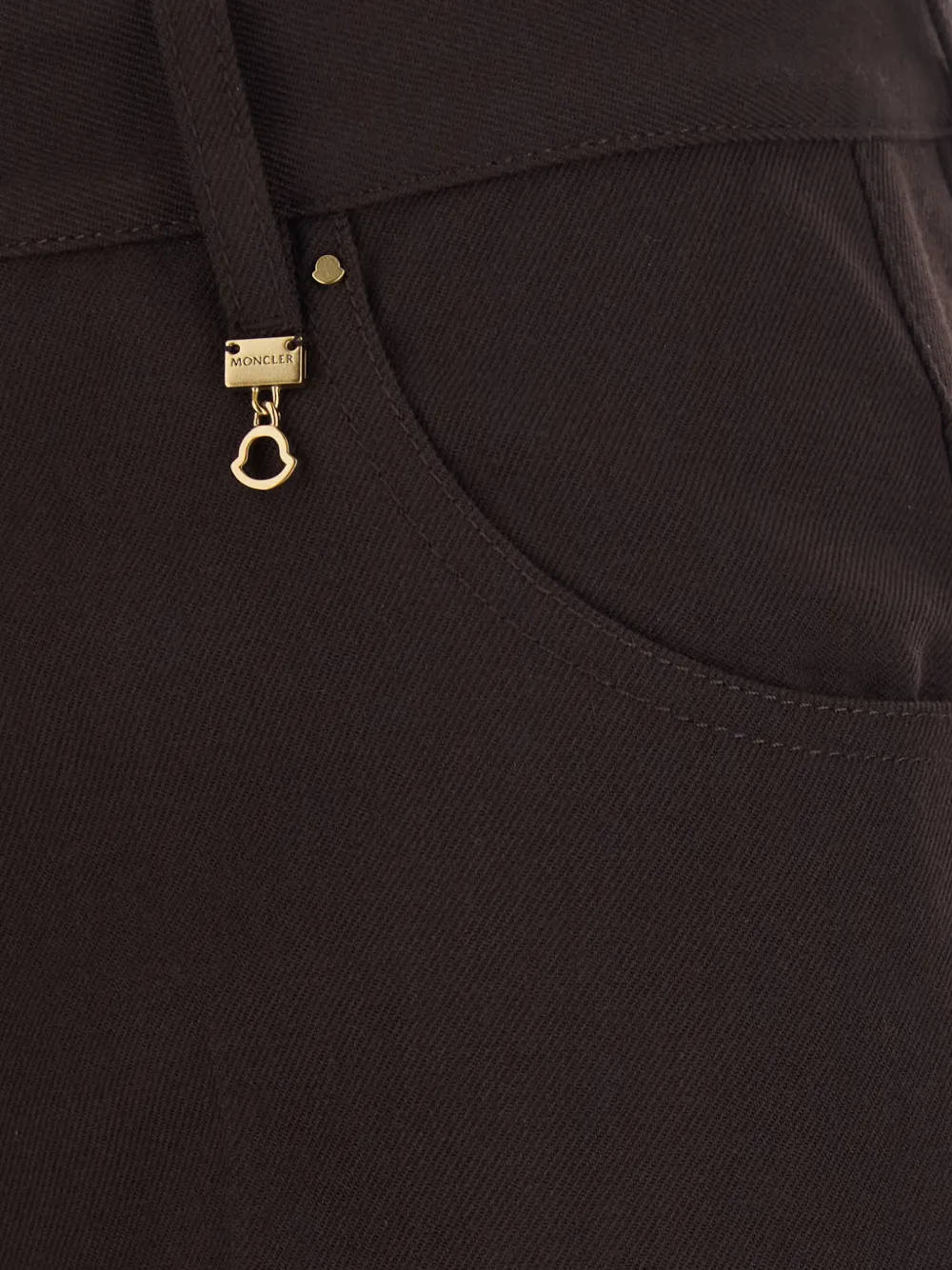 Moncler Straight broek Bruin