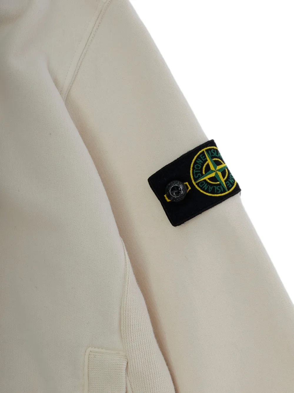 Stone Island Junior Hoodie met logopatch Wit