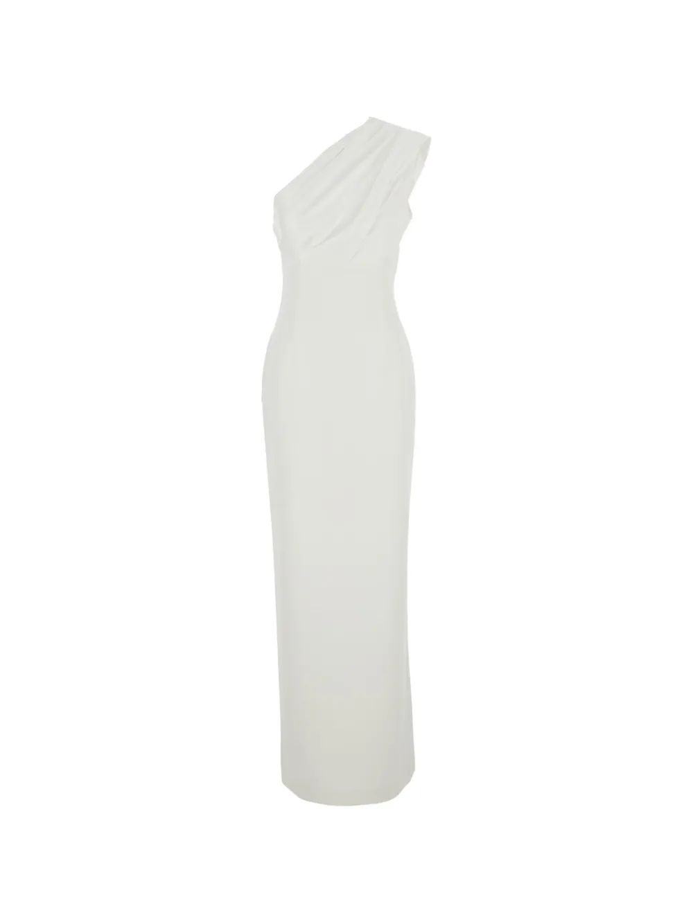 Solace London Gracie one-shoulder draped maxi dress - Toni neutri