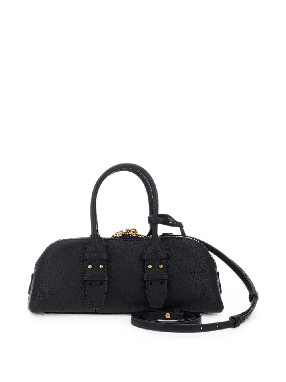 PINKO Kleine Escape leren shopper Zwart