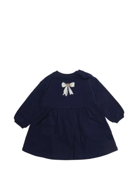 Moschino Kids Teddy Bear bow-print dress