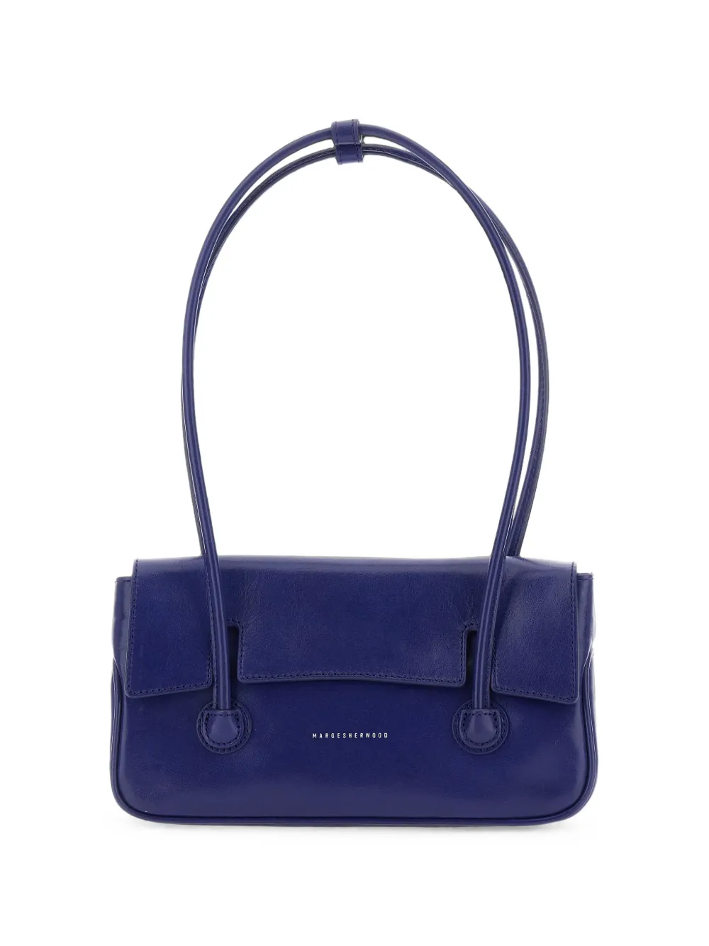 Marge Sherwood glossy leather shoulder bag - Blu
