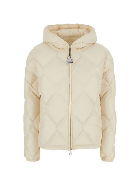 Moncler Arvouinne hooded triangle-quilted puffer jacket