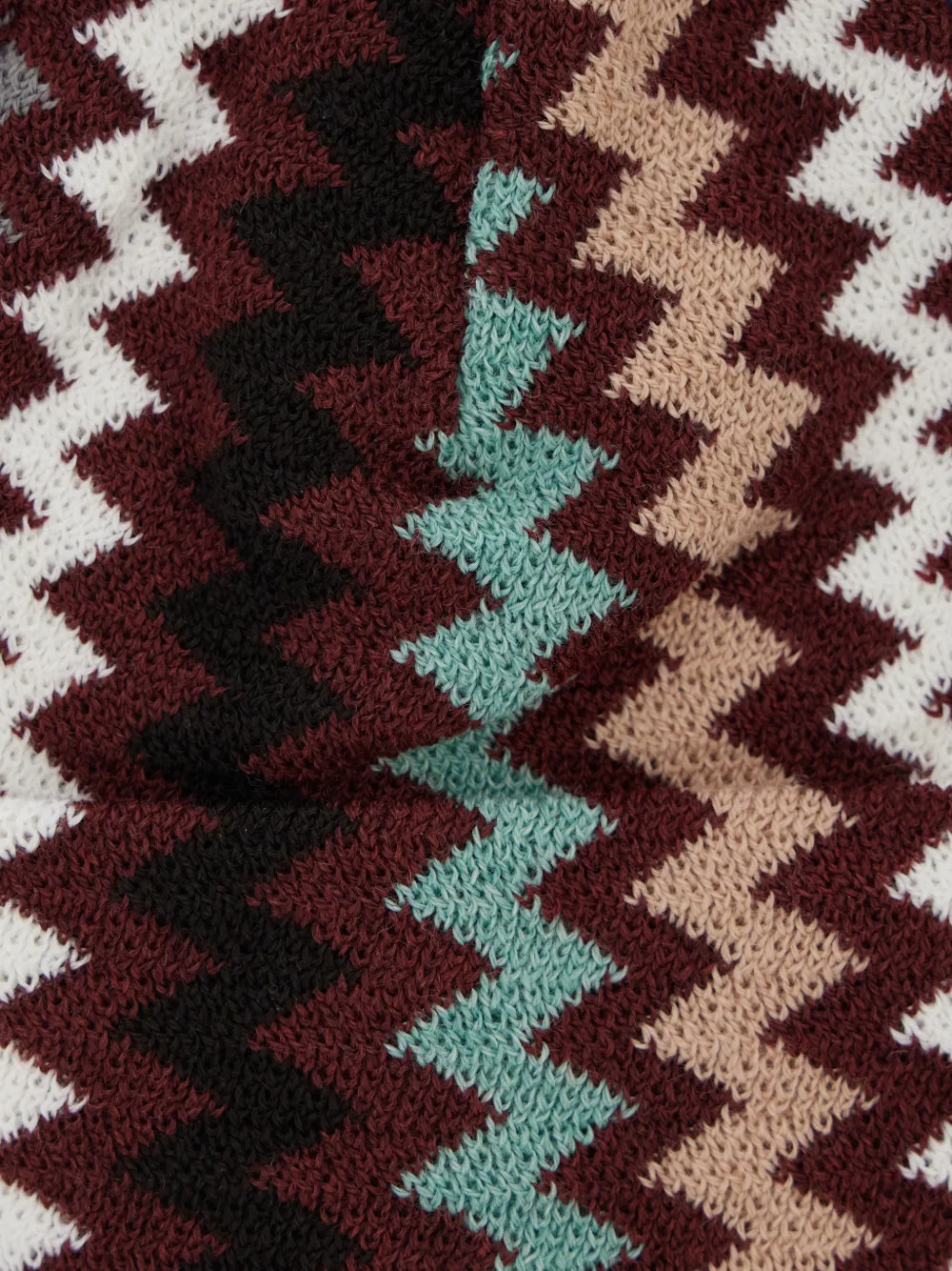 Missoni Muts met zigzag patroon Bruin