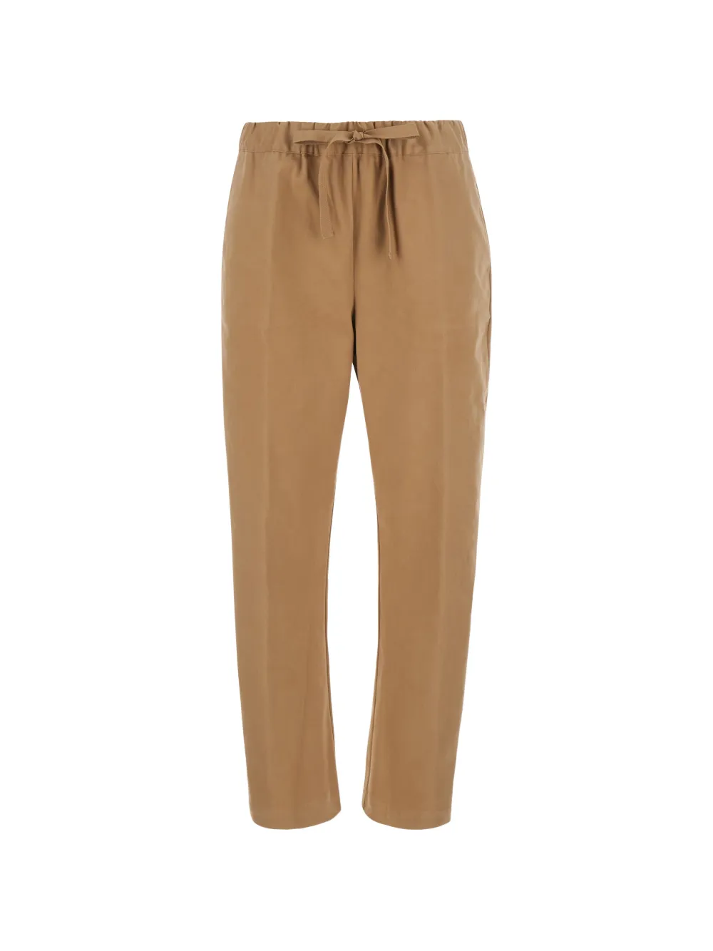 Semicouture Buddy drawstring tapered trousers - Toni neutri